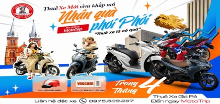 CHO THUÊ XE MÁY GIÁ RẺ MOTOTRIP
